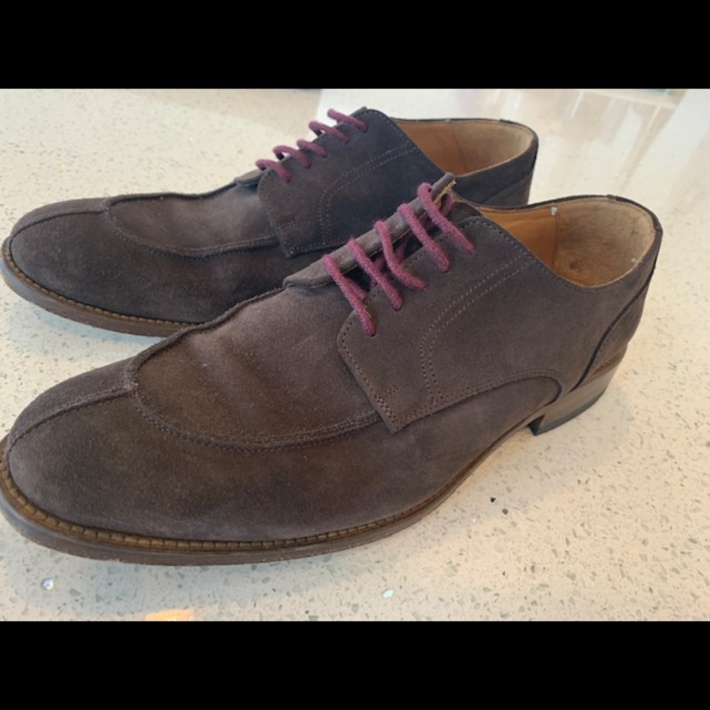 Brown suede shoes